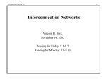Interconnection networks 1