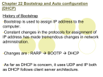 Chapter 22 Bootstrap and Auto configuration (DHCP)