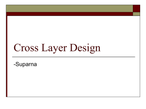 Cross Layer Design