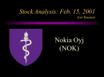 Stock Analysis: Feb. 15, 2001 Joel Bauman