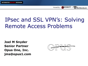 Solving remote access problems
