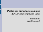 Public Key Protected Data Plane and Demo
