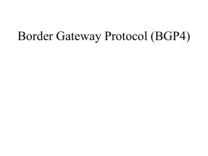 Border Gateway Protocol (BGP4)