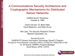 A Communications Security Architecture and Cryptographic