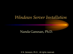 Windows Server Installation