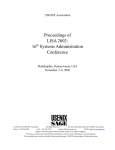 Proceedings of LISA 2002: 16 Systems Administration