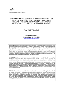 DYNAMIC MANAGEMENT AND RESTORATION OF VIRTUAL PATHS IN BROADBAND NETWORKS