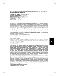 CTP: An Efficient, Robust, and Reliable Collection Tree Protocol for