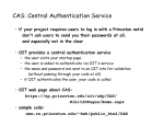 CAS: Central Authentication Service