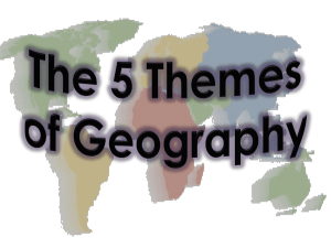 The 5 Themes of Geography