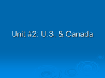 Unit #2: U.S. & Canada