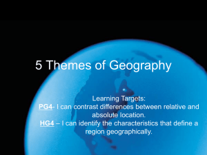 5 Themes of Geography - Maryville City Schools / Homepage