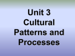 Unit 3 Cultural Patterns and Processes