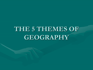 5 Themes of Geography - Ashland Independent School District