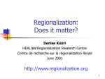 Regionalization: Does It Matter? - Association of Local Public Health