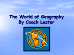 Unit 1: An Overview of Geography