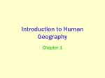 Introduction to Human Geography - Hood River County School District