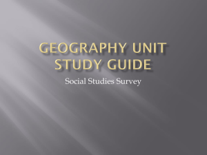 Geography Unit Test Review PPT