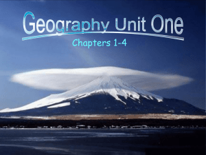 Geography Unit One