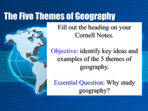 The Five Themes of Geography