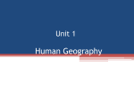What Is Human Geography?