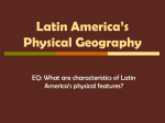 Physical Geography of Latin America Powerpoint