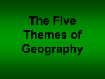 The Five Themes of Geography Location Location