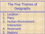 The Five Themes of Geography - Great Valley School District