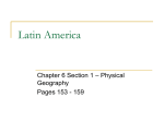 Latin America Chapter 6 Geography