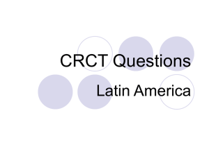 CRCT LatinAm 1 - Cobb Learning