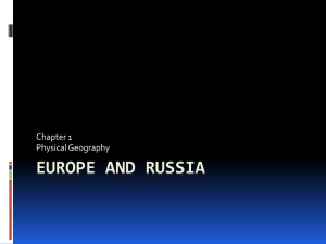 Europe and Russia chapter 1