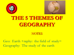 Notes for 5 Themes of Geography
