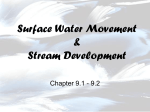 Surface Water Movement & Stream Development