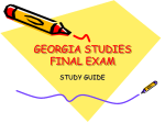 georgia studies final exam