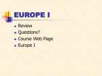 Europe: Introduction