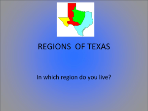 Regions of Texas PowerPoint