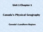 Canada`s Landform Regions