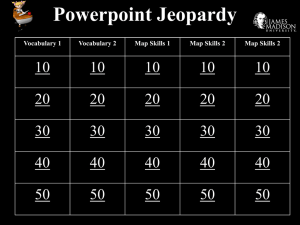 Jeopardy Review