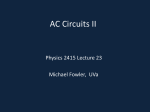 AC Circuits II - Galileo and Einstein