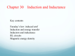 Ch 30 Induction and Inductance