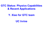 GTC development - University of California, Irvine