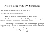 Nick’s Issue with SW Structures