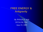 FREE ENERGY & Antigravity
