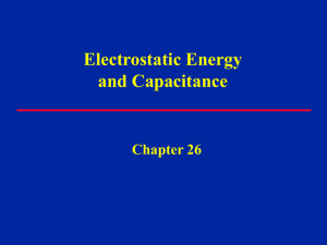 Lecture 7 - Capacitance