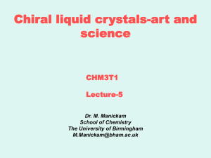Chiral liquid crystals