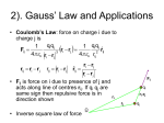 Gauss` Law and Applications