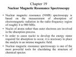 Chapter 19 Nuclear Magnetic Resonance Spectroscopy