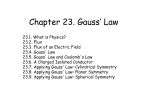 Chapter 23. Gauss` Law - People Server at UNCW