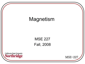 Magnetism f08