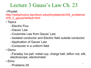 PowerPoint Presentation - Lecture 1 Electric Charge*